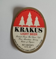 ETYKIETA PIWA ŻYWIEC BROWAR ŻYWIECKI KRAKUS LIGHT BEER NOWA