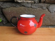 Stary Emaliowany czajniczek_OZDOBA_WYSTRÓJ