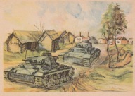 N143 ŻOŁNIERZE CZOŁG PANZER III DUBROWSKA BRIAŃSK 1942 NIEMCY RZESZA