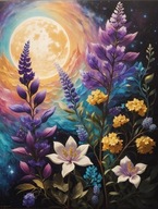 Malowanie po numerach obraz bez ramki z pędzelkami DIY 30x40cm