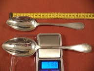 Piękne, stare w idealnym stanie 2 srebrne łyżki stołowe Wilkens&..próba 800