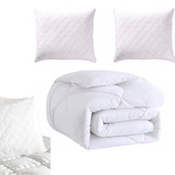 KOŁDRA CAŁOROCZNA 200x160 GRATIS 2 PODUSZKI PIKOWANE 70x80 CIEPŁA GRUBA XXL