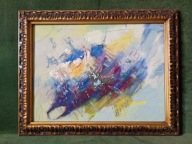 Abstrakcyjny obraz olejny ręcznie malowany na płótnie