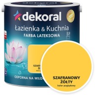 Dekoral Łazienka&Kuchnia Farba lateksowa SZAFRANOWY ŻÓŁTY 2,5L