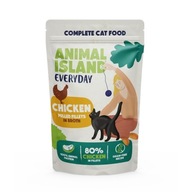 Animal Island Kurczak szarpane fileciki w rosole karma mokra dla kota 85g