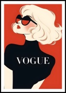 A2 PLAKAT OBRAZ PLAKAT VOGUE MAGAZYN OKŁADKA, MODA ELEGANCJA GLAMOUR