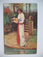 ZAGINIONY ŚWIAT OCZEKIWANIE przedwojenna POCZTÓWKA