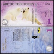 BNA - ARKTYKA 1 Dolar Dollar 2012 A 2782 # HOLOGRAM # KOPIA # UNC