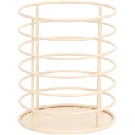 ORGANIZER PRZYBORNIK NA DŁUGOPISY KREMOWY LOFT METALOWY KUBEK