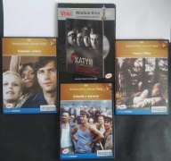 4 filmy DVD Andrzeja Wajdy Człowiek z marmuru żelaza Katyń Panny z Wilka PL