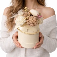 Flower box ze świec sojowych – prezent na WALENTYNKI – handmade boho