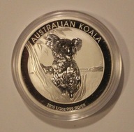 KOALA 2015 - 50 CENTÓW 2015 AUSTRALIA 1/2 OZ 999 - PÓŁ UNCJI, MENNICZA