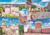 LUBLIN - ZAMEK - KRAKOWSKIE PRZEDMIEŚCIE - ARCHIKATEDRA - BRAMA - HERB