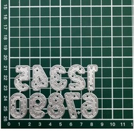 Wykrojnik do papieru scrapbookingu - cyfry