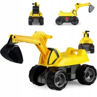 Koparka Lena żółta plastikowa z ruchomą łyżką 360° dla dzieci 3+