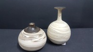 2 x mini Wazon Wazonik ceramika artystyczna