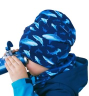 Rekiny wiosenna jesienna czapka lub komin 46-47