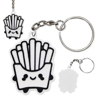 Brelok FRYTKI Śmieszny Breloczek Uroczy Dodatek do Torebki lub Kluczy