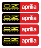 OZ RACING _ APRILIA _ 4X NAKLEJKI _ DRUK