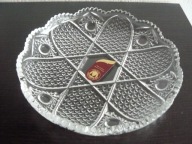 SZKLANY TALERZYK PATERKA