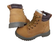 BUTY ZIMOWE OCIEPLANE TRAPERY DLA CHŁOPCA CLIBEE, ŚNIEGOWCE KOZAKI r. 32