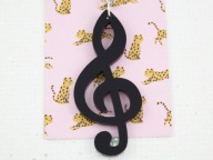 RETRO REBEL wisiorek KLUCZ WIOLINOWY nutka RR19