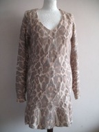 SUKIENKA WŁOSKA J.SWETER z wełną warkocze 36