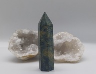 Unikat kolekconerski Jaspis zielony obelisk stojący stożek 87mm