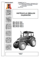 Belarus/MTZ 1523 - instrukcja obsługi kołowych ciągników rolniczych PL