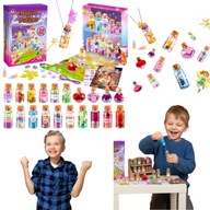 ZESTAW DO ROBIENIA MIKSTUR ELIKSIROW MALEGO CHEMIKA DLA DZIECI FIOLKI XXL