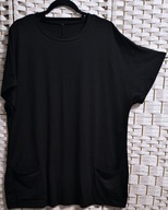 FAJNA, SPRĘŻYSTA W CZERNI Z KIESZENIAMI ok 50/52