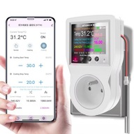 Inteligentny Regulator Temperatury WiFi 16A Tuya Licznik Energii z Bolcem