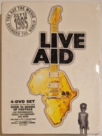 Live Aid Dylan Bowie Jagger U2 Queen Madonna Judas Priest Nowa 4x DVD Irl