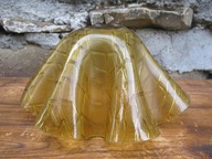 Stary Szklany klosz_MIODOWA FALA_ żyrandol_zwis_E 27_PRL