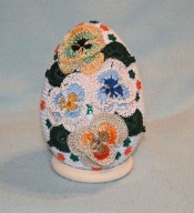 Jajo, pisanka 12 cm RĘKODZIEŁO WIELKANOC szydełko