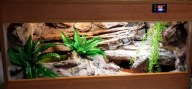 Terrarium dla węża 80x40x40 z wyposażeniem na zamówienie opcja full