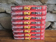Zestaw starych kaset VHS Maxel E - 240_8 szt._PRL