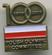 Odznaka oficjalna. Polski Komitet Olimpijski 100 lat 1919-2019