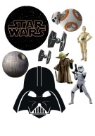 Opłatek na Tort STAR WARS Wydruk Cukrowy A4 Dekoracja na Urodziny