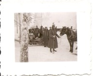WEHRMACHT -TRZECIA RZESZA -ŻOŁNIERZE-zdjęcie -mały format -1942 -KONIE