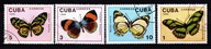 Kuba . Znaczki pocztowe ( Fauna - motyle ) 1989 r.