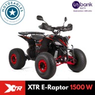 QUAD ELEKTRYCZNY XTR E-RAPTOR 1500W NOWY TRANSPORT RATY FVAT KOŁA 8 CALI