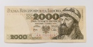 2000 ZŁOTYCH 1979 seria AP, ciekawy numer