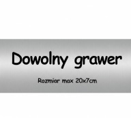 Tabliczka na drzwi laminat grawerski 20x7 cm dowolny grawer twój tekst