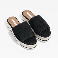 &OtherStories klapki platformy zamsz 39 czarne