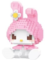 3D KLOCKI My Melody Króliczek Różowy Prezent Dla Dziewczynki