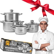 Zestaw garnków Karl Hausmann Zinco 8el stal nierdzewna indukcja gaz