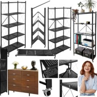 Regał magazynowy metalowy Gockowiak 159 x 72 x 37 cm max 40 kg na półkę