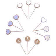 Toppery/pikery na babeczki/muffinki- personalizowana litera - LOVE