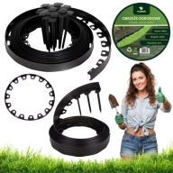 OBRZEŻA OGRODOWE PLASTIKOWE TRAWNIKOWE CZARNE 2X10M 20M MOCNE + KOŁKI